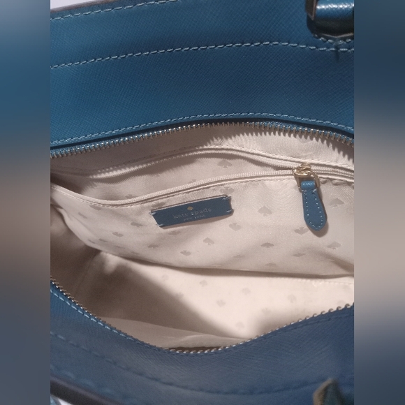 KATE SPADE STACI‎ MEDIUM SATCHEL DARK PEACOCK - Picture 6 of 9